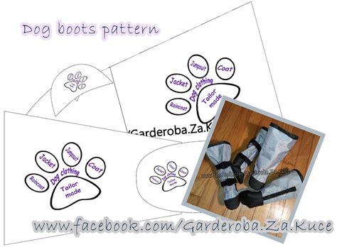 dog boots pattern free